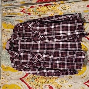 Eddie Bauer purple flannel